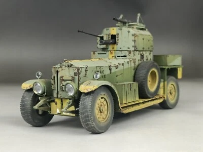 1/35 Built WWI/WWII British North Africa Rolls-Royce 1914/1920 Armored Car Model - Image 1 of 4