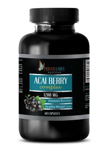 ACAI Berry 1200mg - Immune System Booster - Super Anti-Oxidant (1 Bottle) - Picture 1 of 2