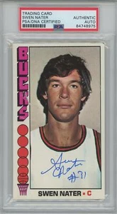 1976-77 Topps #103 Swen Nater signed Bucks PSA/DNA auto - Picture 1 of 1