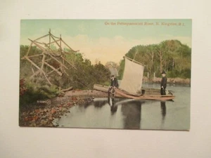 Kingston Rhode Island Postcard Pettaquamscutt River RI - Picture 1 of 2