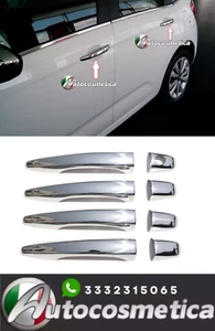 Maniglie porte mascherine tappi acciaio cromo per Citroen C3 2009-2016 - Foto 1 di 5