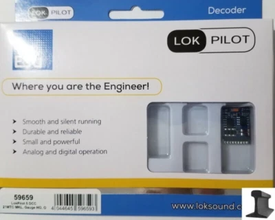 ESU 59659 ~ New 2025 ~ LokPilot V5.0 DCC Motor Decoder ~ 21 Pin MTC MKL Marklin - Image 1 of 2