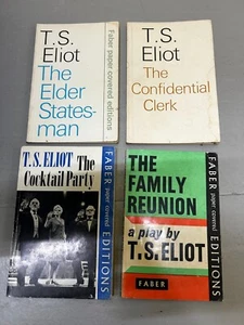T S Eliot Bundle Job Lot of 4 Paperback Books (Free P+P) - Picture 1 of 1