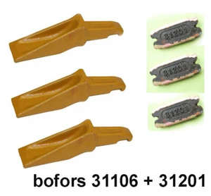 BOFORS TOOTH 31106 + LOCK 31201set 3pcs - Picture 1 of 3