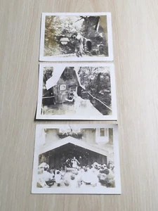 Vintage Black and White Photo Lot Of 3 Snapshot Land Of OZ Lion , Tin Man - Picture 1 of 8