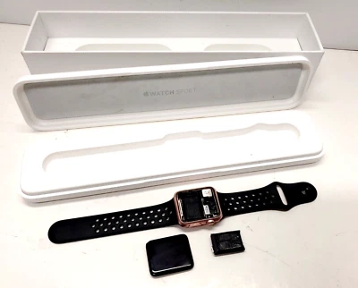 Parts ONLY Apple Watch 7000 Series Sport 38mm Pink Aluminum Lavender A1553 BOX - Image 1 of 4