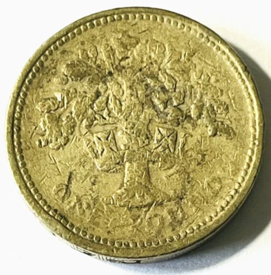 1993 Great Britain 1 Pound Coin Tree - Image 1 of 3