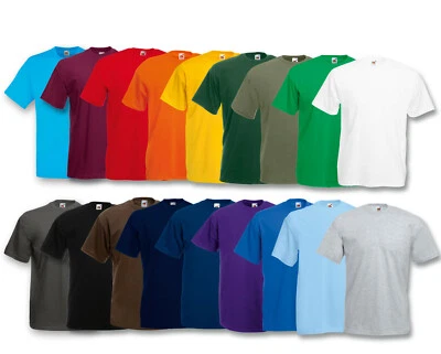 FRUIT OF THE LOOM T-SHIRT VALUEWEIGHT T S M L XL XXL XXXL 3XL 4XL 5XL VALUE - Bild 1 von 2