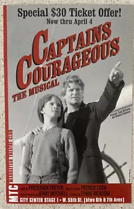 Treat Williams Flyer Mailer Captains Courageous The Musical Off Broadway 2 Sides - Picture 1 of 2