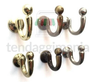 Gardinenstopper Umarmungen Gardinenhalter Wandhaken Gold Bronze Satiniert 50 und 43 mm - Bild 1 von 8