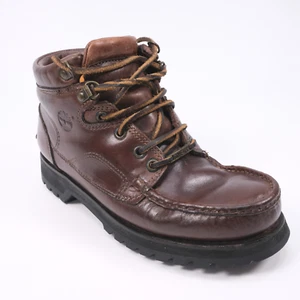 De colección Timberland Gore-Tex Vibram Suela Cuero Tobillo Senderismo Hombres Botas Reino Unido 7 - Imagen 1 de 18