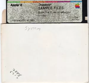 Software ITHistory (1982) APPLE: ARCHIVO RÁPIDO II Una muestra de introducción (IIe OF2 - Imagen 1 de 1