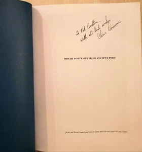 Moche Portraits from Ancient Peru by Christopher B Donnan: Signed by author - Picture 1 of 5