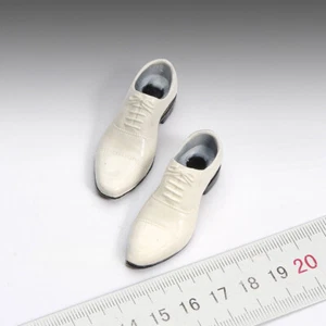 Modellino action figure uomo 12" scarpe vintage bianche scala 1:6 giocattoli decorazione fatta a mano - Foto 1 di 9