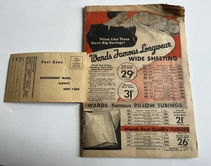 vtg 1934 Art Deco Catalog MONTGOMERY WARD & CO 118 Pages - Picture 1 of 14