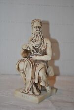 Moses Figur Skulptur aus Italien Alabaster, Stein, Marmorstaub ? 14 cm Hoch