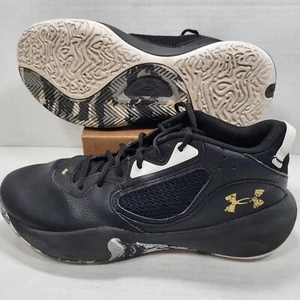 Zapatos de baloncesto Under Armour Lockdown 6 para hombre 10,5 para mujer 12 negros dorados - Imagen 1 de 12