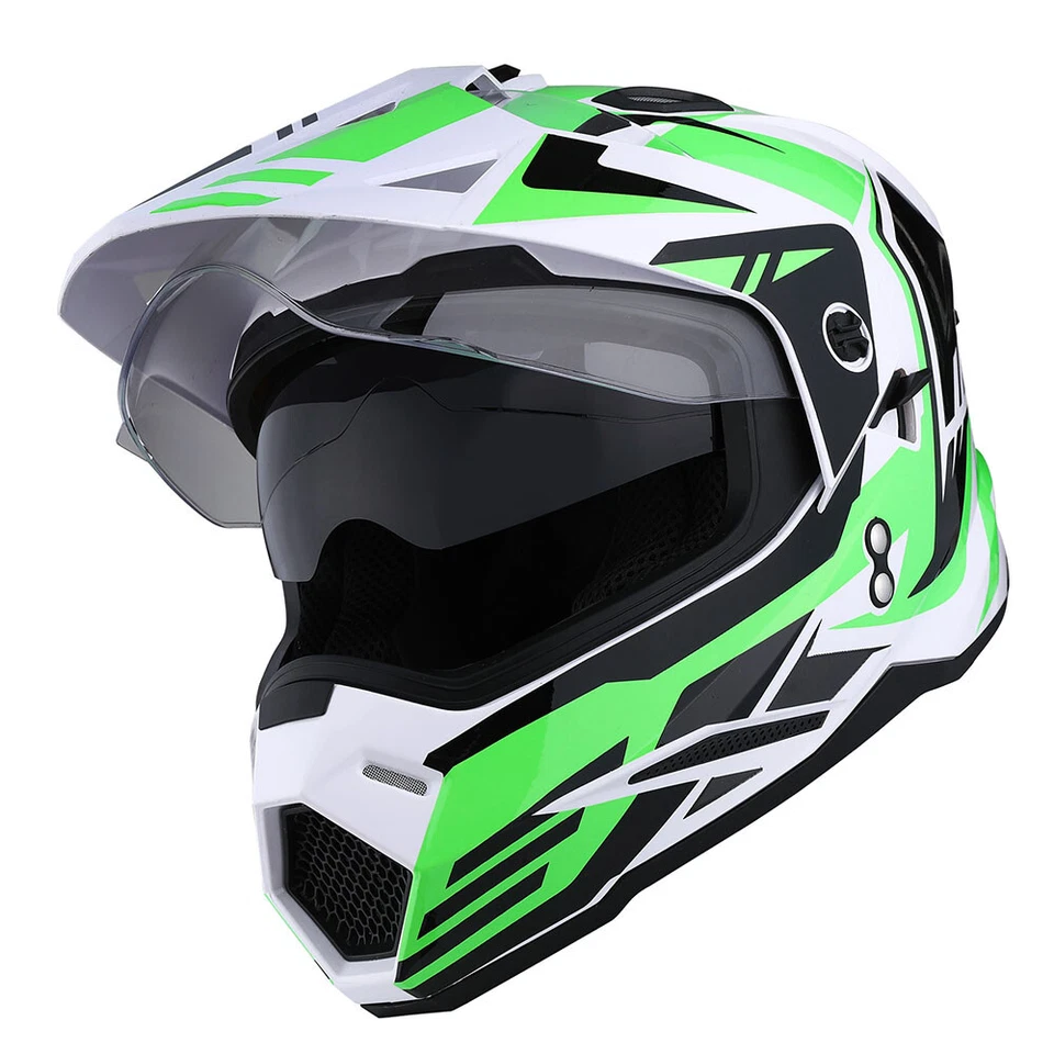 Casco integral 1Storm deportivo doble visera doble motocross para niños jóvenes Foto 1 de 1