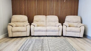 G PLAN 'MISTRAL' SMALL 2 SEATER SOFA & TWO SMALL ARMCHAIRS RRP £5450 - Picture 1 of 18