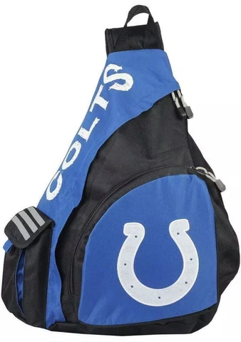 NWT NFL Indianapolis Colts Leadoff Slingbag Sling School Gym Travel Backpack New Cover
