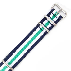 High Quality Nylon Canvas Watch Strap Band One-Piece 18/20/22mm Military Diver - Picture 1 of 24