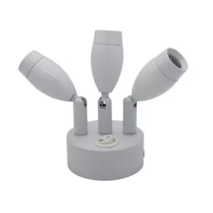 3W Three Heads LED Spot Light Rechargeable Battery Lamp On/Off Button Cabinet - Picture 1 of 20