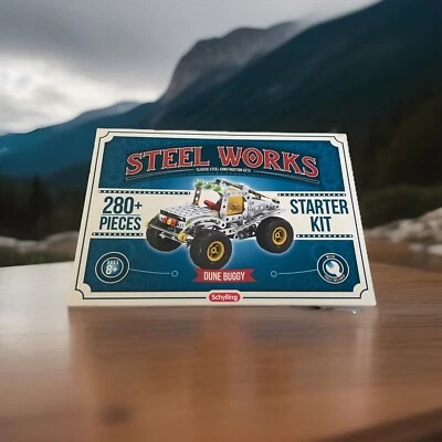 STEEL WORKS Schylling *DUNE BUGGY* Classic Steel Construct Set - Image 1 of 4