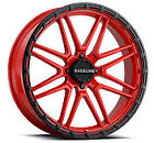 Raceline Wheels A11r Krank Xl Utv/Atv Wheel Red/Black 22X7" 4X156"