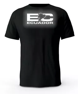 T-shirt Ecuador EC logo riflettente nera - Foto 1 di 3
