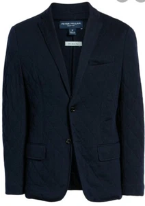 Peter Millar Collection Nordic Knit Quilted Blazer Coat Jacket Barchetta L $698 - Picture 1 of 7