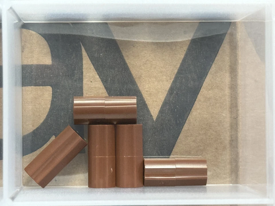 LEGO Parts - Reddish Brown Technic, Axle Connector 2L - No 6538c - QTY 5 - Image 1 of 1