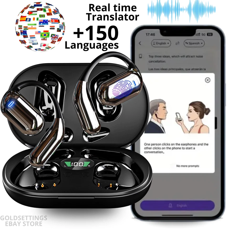 AI Language Translator Device Real-time Smart Instant Voice 150+ Languages - Image 1 of 4