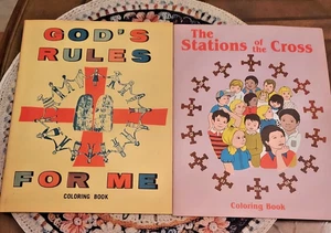 Child Gods Rules For Me Stations Of Cross 2 Books Daughters St. Paul 1976 - Picture 1 of 12