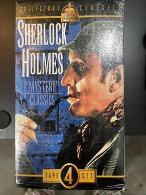BRAND NEW Sherlock Holmes VHS 4-Tape Set Collectors Classics - Basil Rathbone - Image 1 of 4