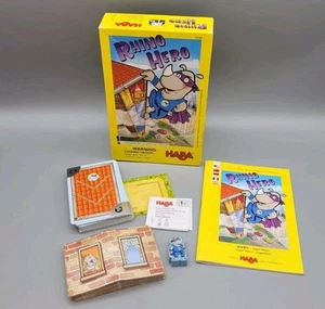 HABA Rhino Hero A Heroic Stacking Card Game for Ages 5 and Up Complete Excellent - Picture 1 of 10
