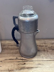 Vintage MCM Guardian Service Hammered Aluminum Coffee Pot Percolator 8 Cup (2D) - Picture 1 of 8