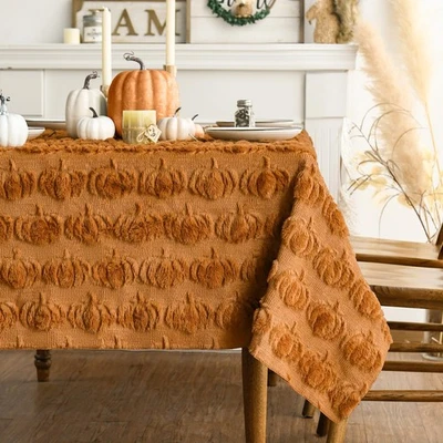 Horaldaily Fall Tablecloth 60×120 Inch 60 x 120 (Rectangular), Orange  - Image 1 of 4