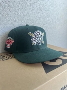 Pittsburg Pirates 2006 All-Star Game Patch Green Fitted Hat Pink UV 7 3/8 - Picture 1 of 6