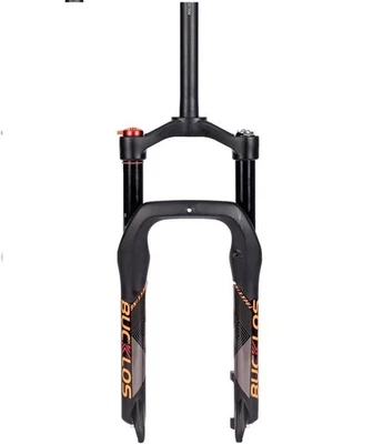 BUCKLOS 20*4.0" Fat ElectricBike MTB Suspension Fork 140mm Air Spring Snow Forks - Image 1 of 4