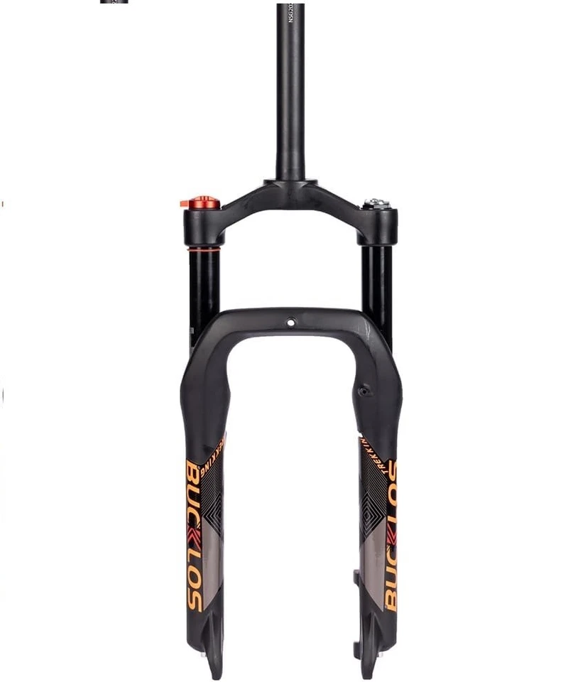 BUCKLOS 20*4.0" Fat ElectricBike MTB Suspension Fork 140mm Air Spring Snow Forks - Image 1 of 4