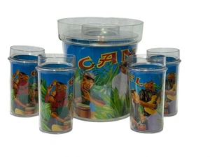 Vintage Thermo Serv Joe Camel Gläser & Eiskübel mit Deckel & 4 Tassen - Bild 1 von 7