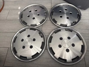 Set 4  Vtg Chevy GMC Truck Suburban Hubcaps 1500 2500 3500 Wheel Covers 16” OEM - Picture 1 of 16