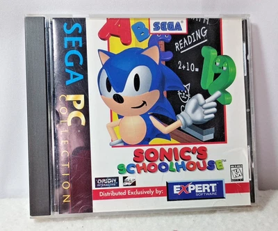 Sonic’s Schoolhouse PC CD-ROM 1996 SEGA Collection Complete NOT Tested EA - image 1 of 4