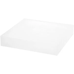 Plymor Frosted Acrylic Square Display Block, 1.5" H x 8" W x 8" D - Picture 1 of 1