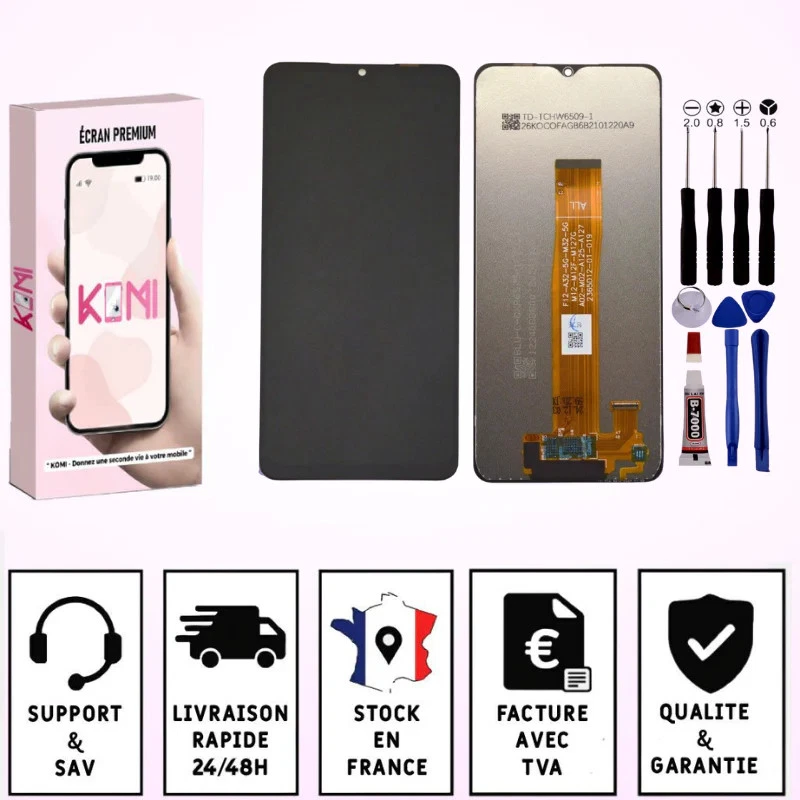 KOMI Ecran Pour Samsung galaxy A32 5G SM-A326B, SM-A326U, SM-A326W Noir LCD - OLED /
