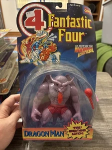 1995 Toy Biz Marvel Fantastic Four Dragon Man Actionfigur - Vintage, versiegelt - Bild 1 von 2