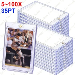 Clear Magnetic Trading Sports Card Holders One Touch Hard Protectors Sleeves US - Picture 1 of 12
