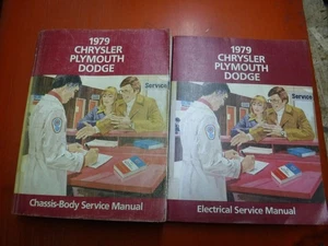 1979 CHRYSLER CORDOBA DODGE MAGNUM PLYMOUTH FURY VOLARE FACTORY SERVICE MANUALS - Bild 1 von 15