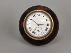 Reloj de Viaje Eduardiano Miniatura Subesfera Metaldore Hecho en Suiza - Imagen 1 de 9