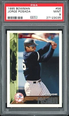 ДЖОРДЖ ПОСАДА 1995 БОУМЕН #56 PSA 9 RC POP 6 ТОЛЬКО 2 ВЫШЕ - Изображение 1 из 2